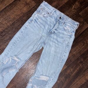 American Eagle Outfitters Light Blue Boyfriend Jeans